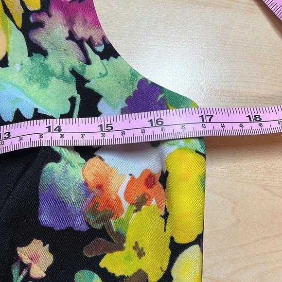 New MUSE Floral Sleeveless Sheath Day to Night Shift Dress Size 8 - Picture 6 of 8